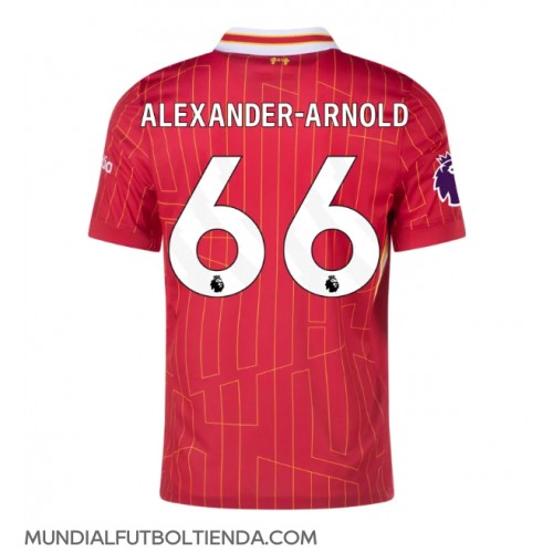 Camiseta Liverpool Alexander-Arnold #66 Primera Equipación Replica 2024-25 mangas cortas